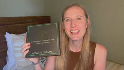 Tropical Dried Fruit & Nut Gift Box | 12.5oz | 7 Gourmet Snacks for a Flavorful Escape